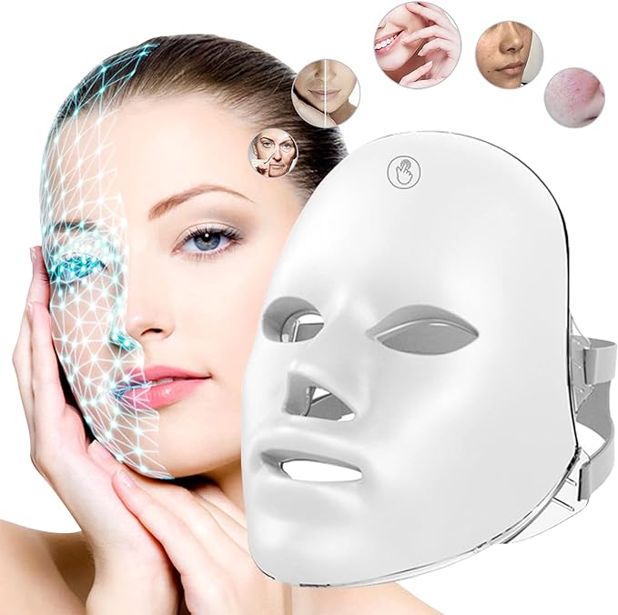 LED Light Therapy Face Mask – At-Home Skincare Device for Glowing, Smooth Skin